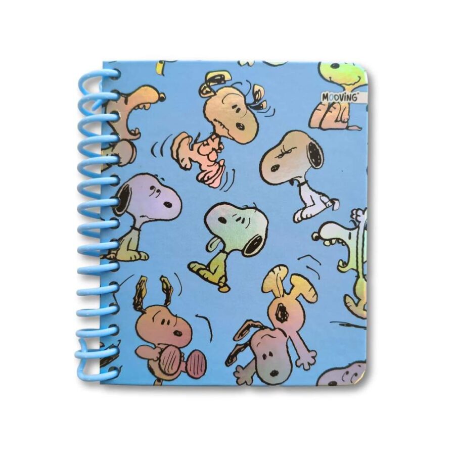 Cuaderno A6 Espiral Snoopy Azul