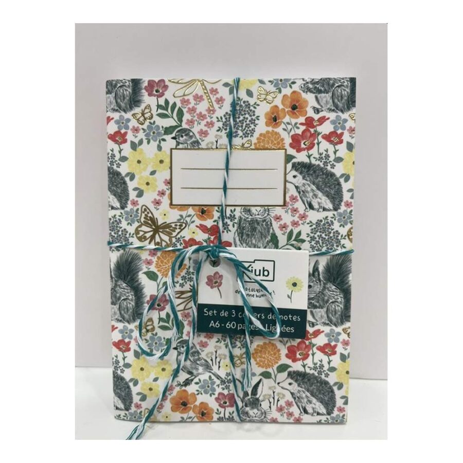 Set 3 Cuadernos A6 Wonder Garden