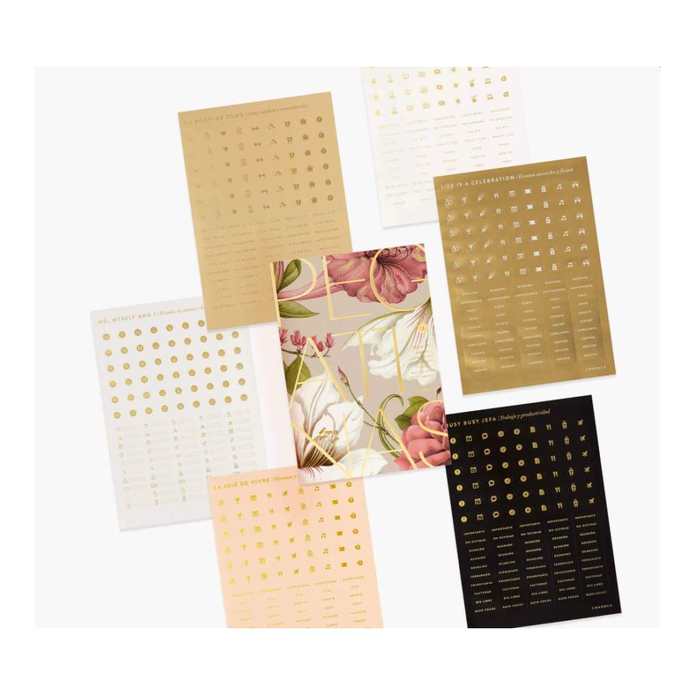 Set Pegatinas Charuca Flores