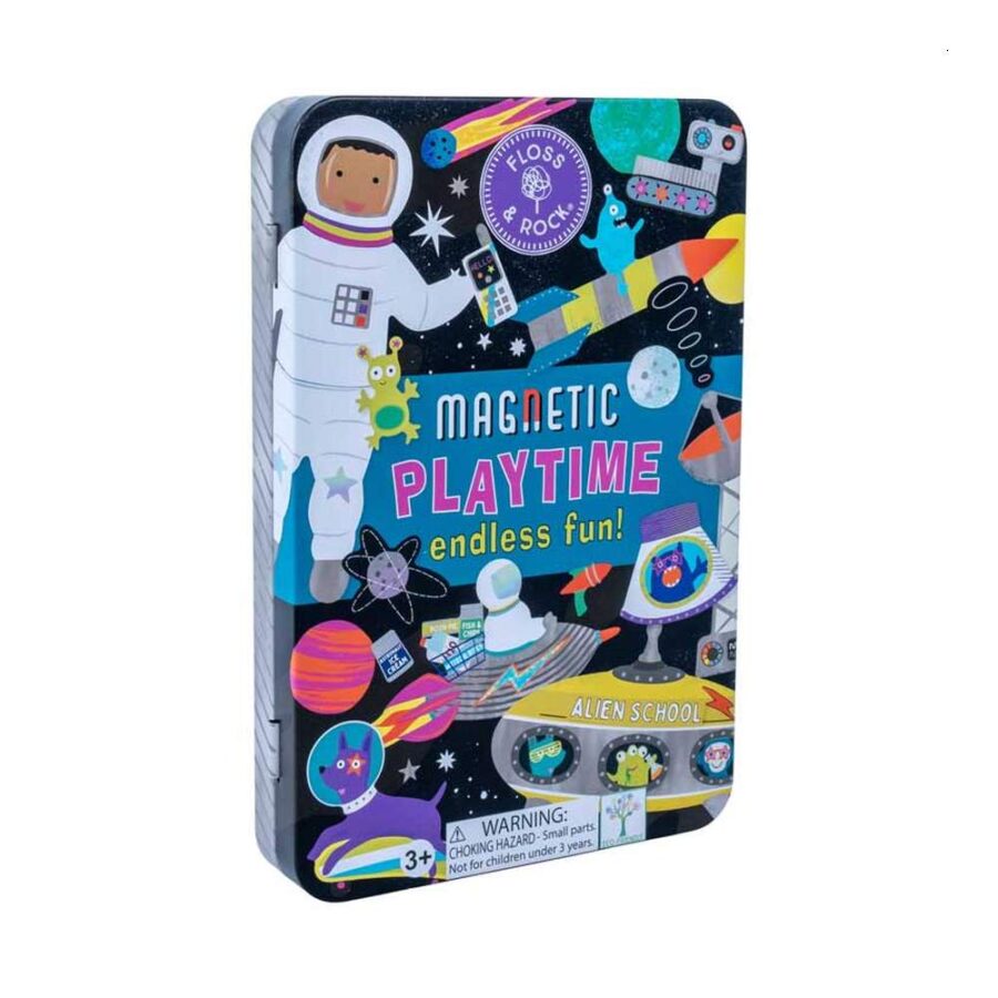 Estuche Metal Juego Magnético Espacio