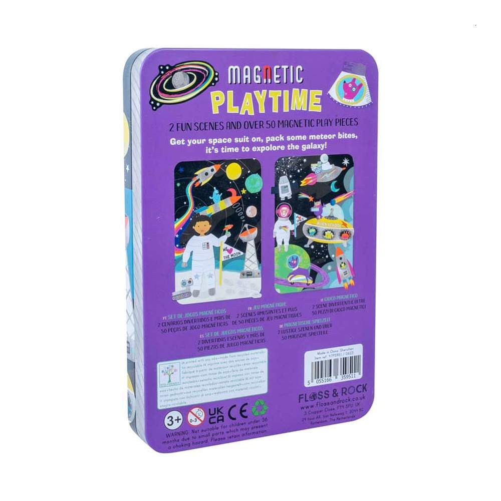 Estuche Metal Juego Magnético Espacio