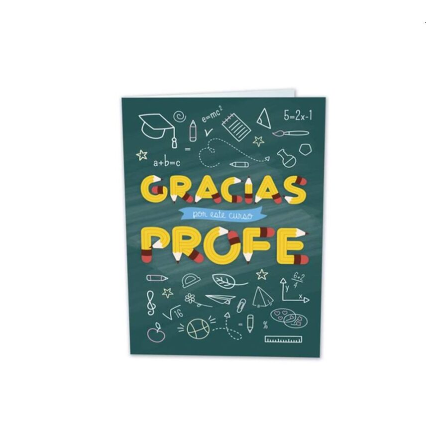 Tarjeta Gracias Por El Curso Profe