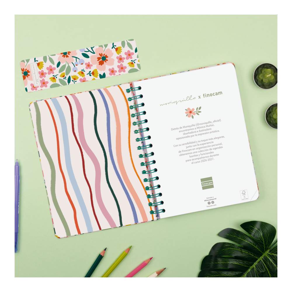 Agenda Escolar 26-27 Floral Moniquilla Sv