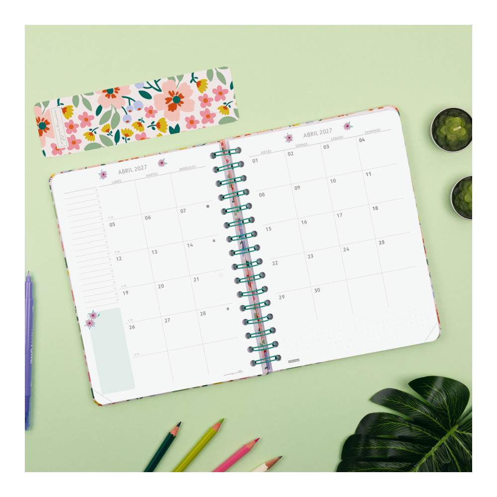 Agenda Escolar 26-27 Floral Moniquilla Sv