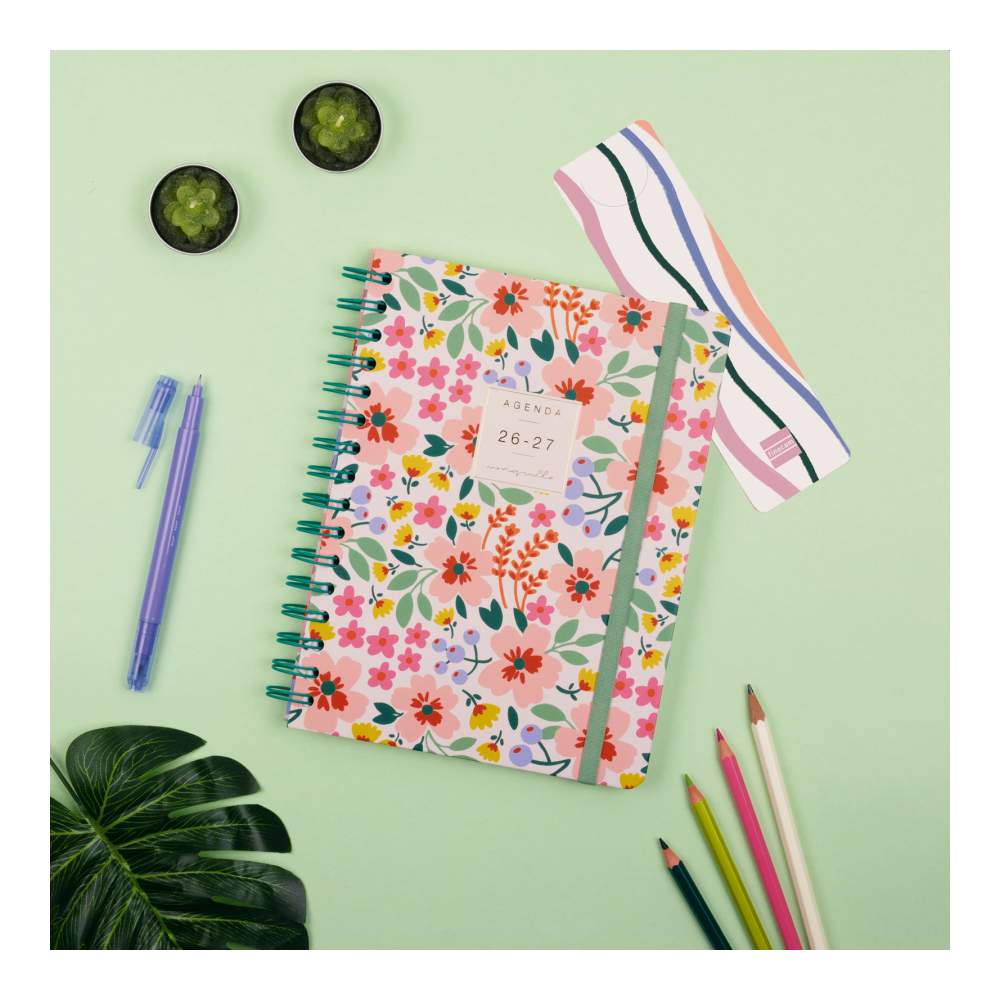 Agenda Escolar 26-27 Floral Moniquilla Sv