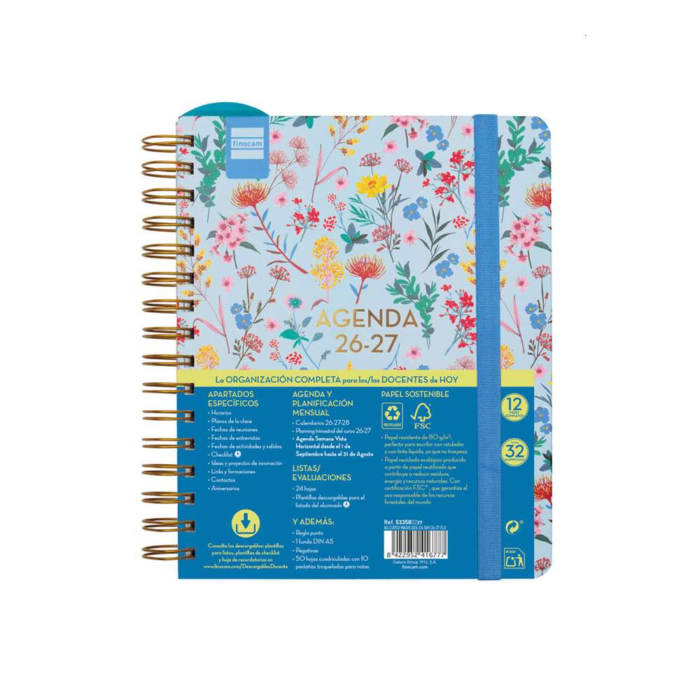 Agenda Escolar 26-27 Magistral Floral Sv