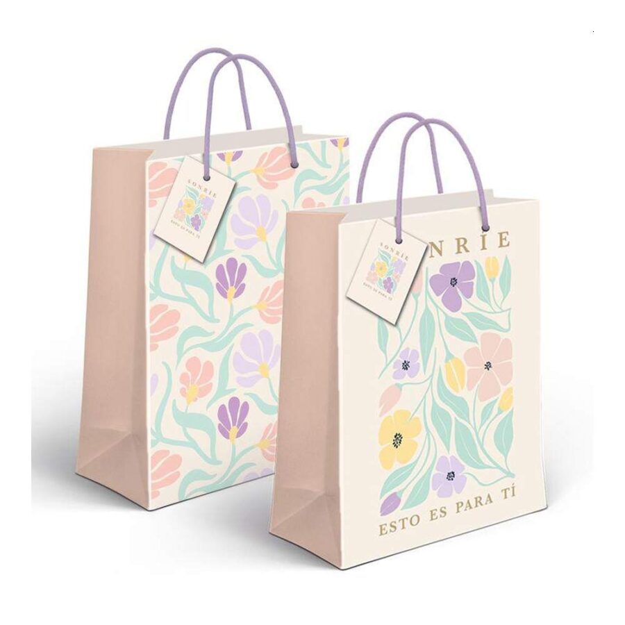Bolsa Papel Xl Sonríe 33 X 10 X 45cm