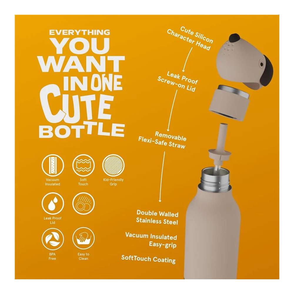 Botella Bestie Perro Marrón