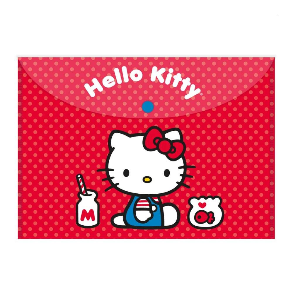 Carpeta A4 Hello Kitty Botón