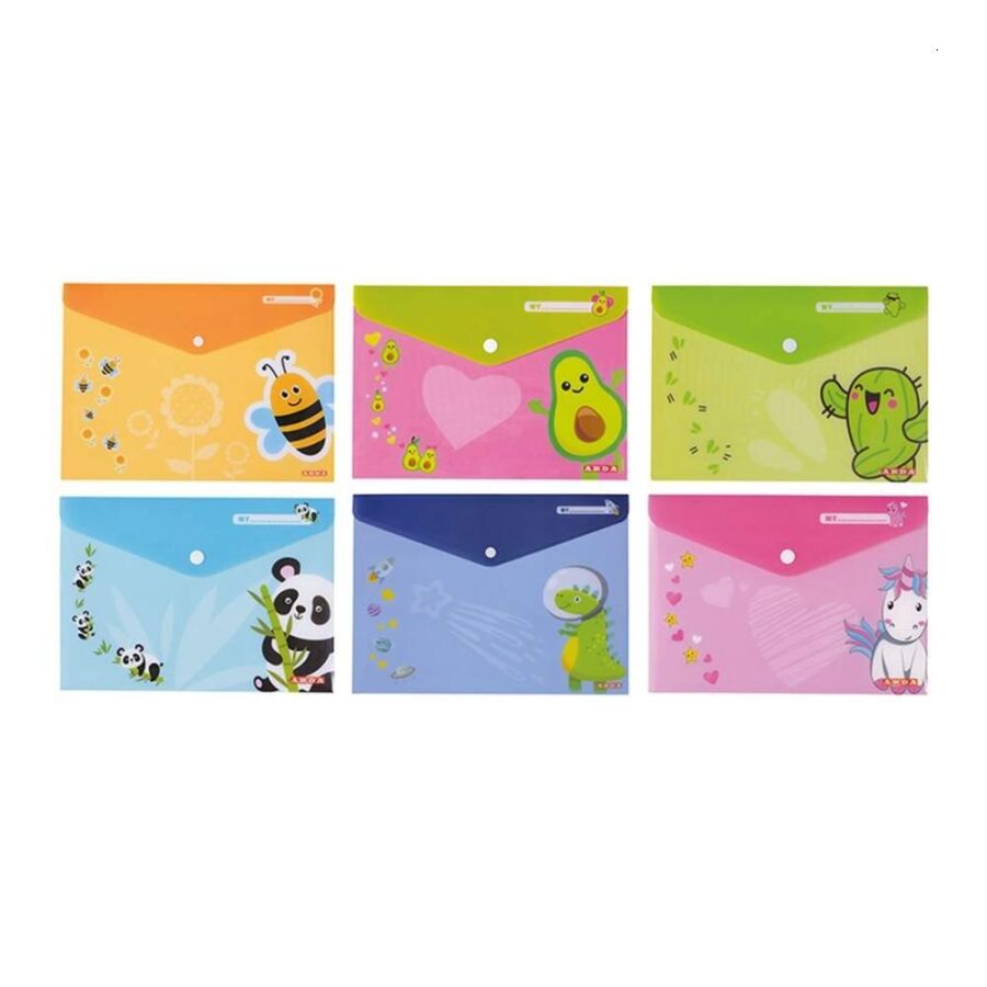 Carpeta Con Botón Animalitos