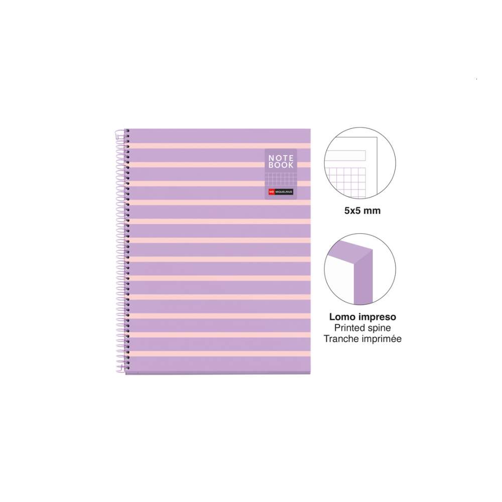 Cuaderno A4 Between The Lines Malva