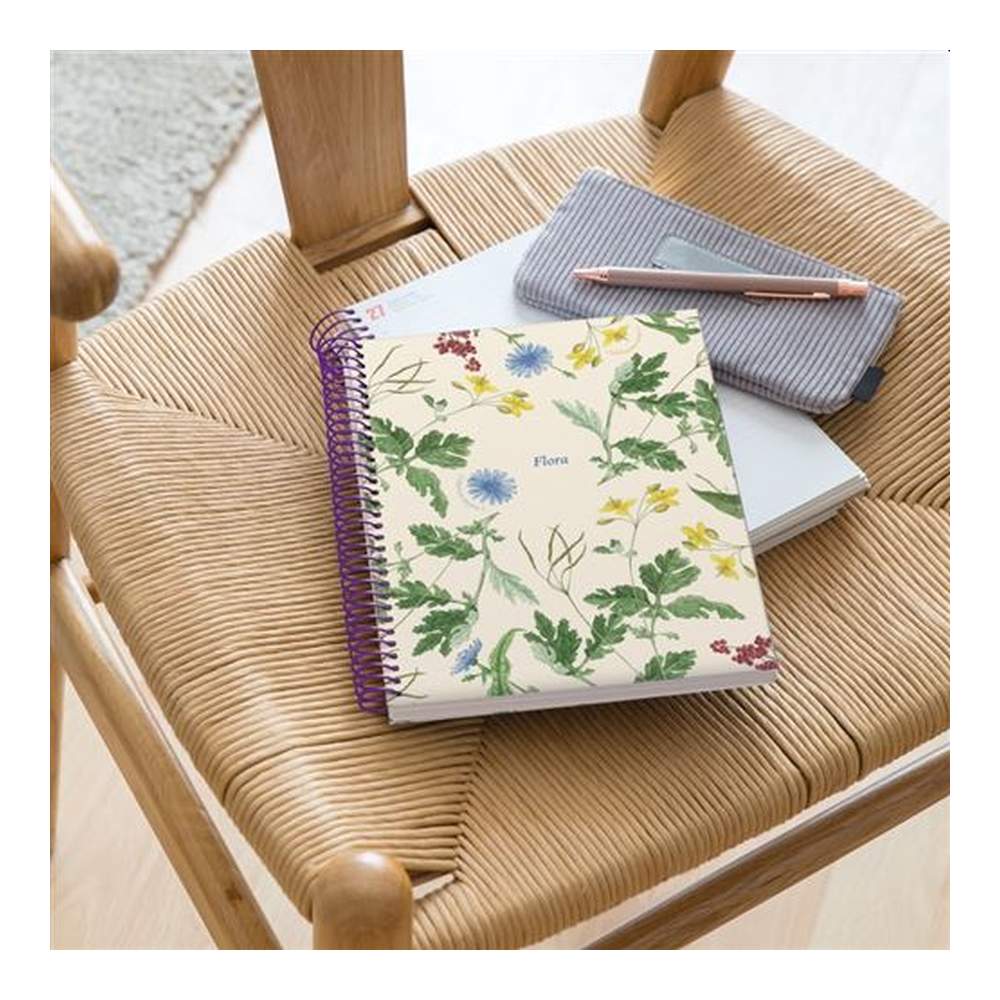 Cuaderno A5 Liso Mediterraneo Botanical
