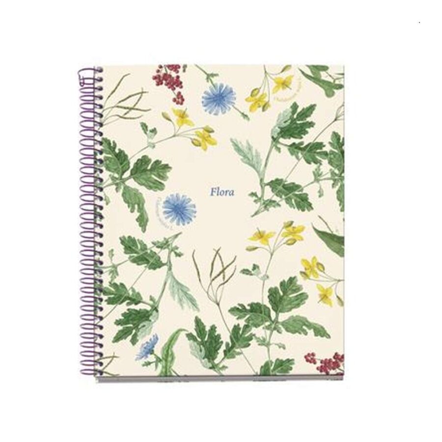 Cuaderno A5 Liso Mediterraneo Botanical