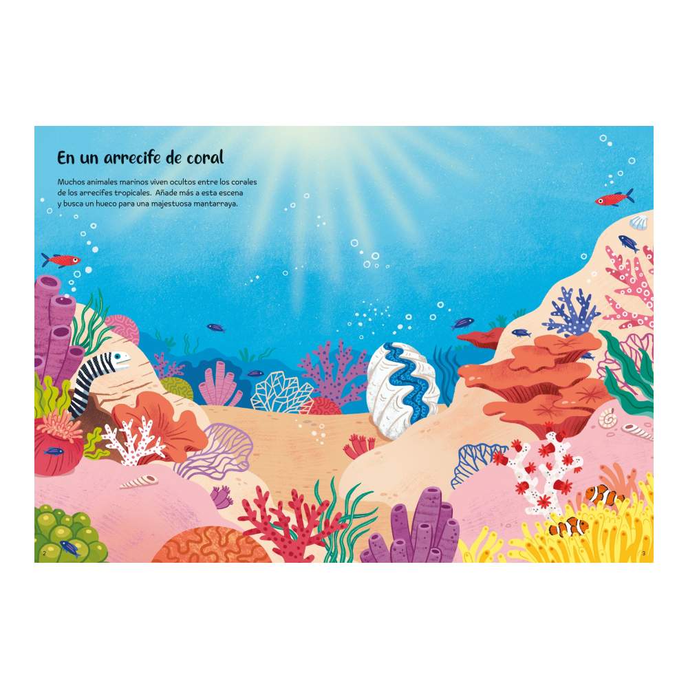 Mi Pequeño Libro De Pegatinas Brillantes Animales Marinos