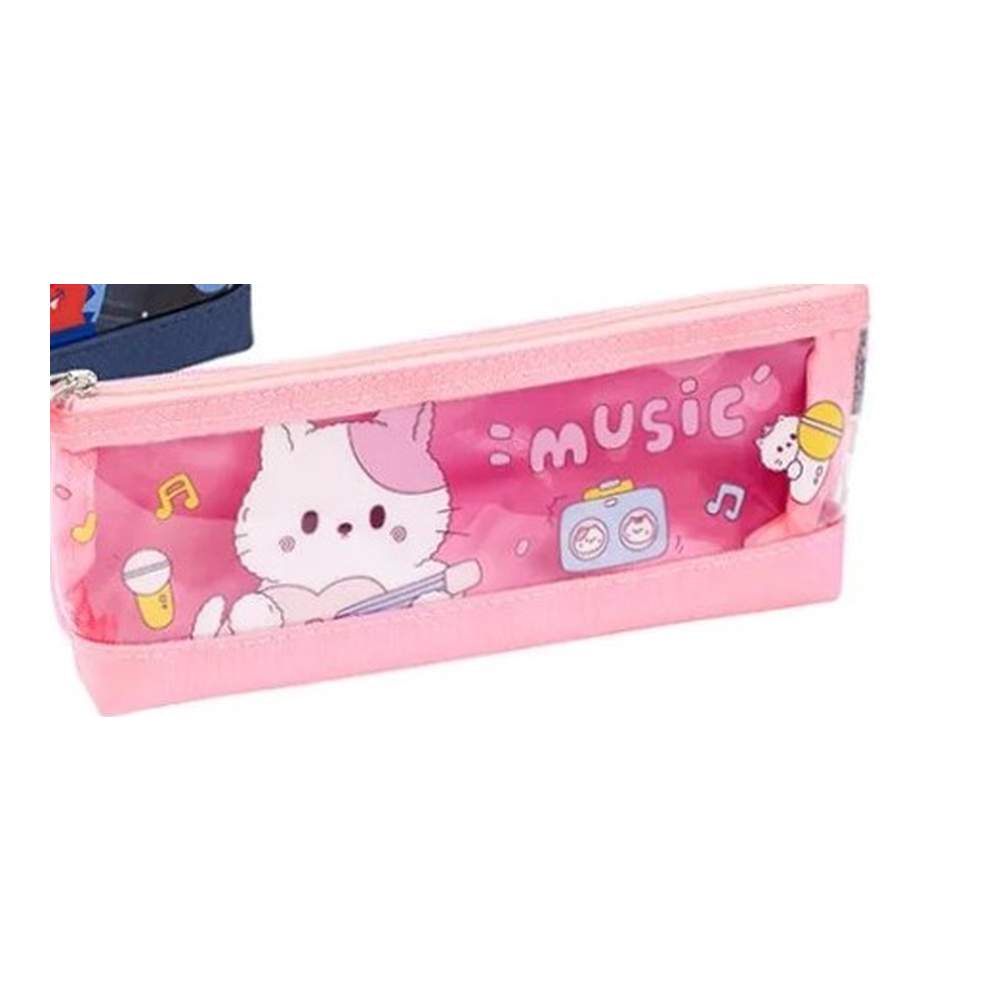 Portatodo Triangular Transparente Kitty