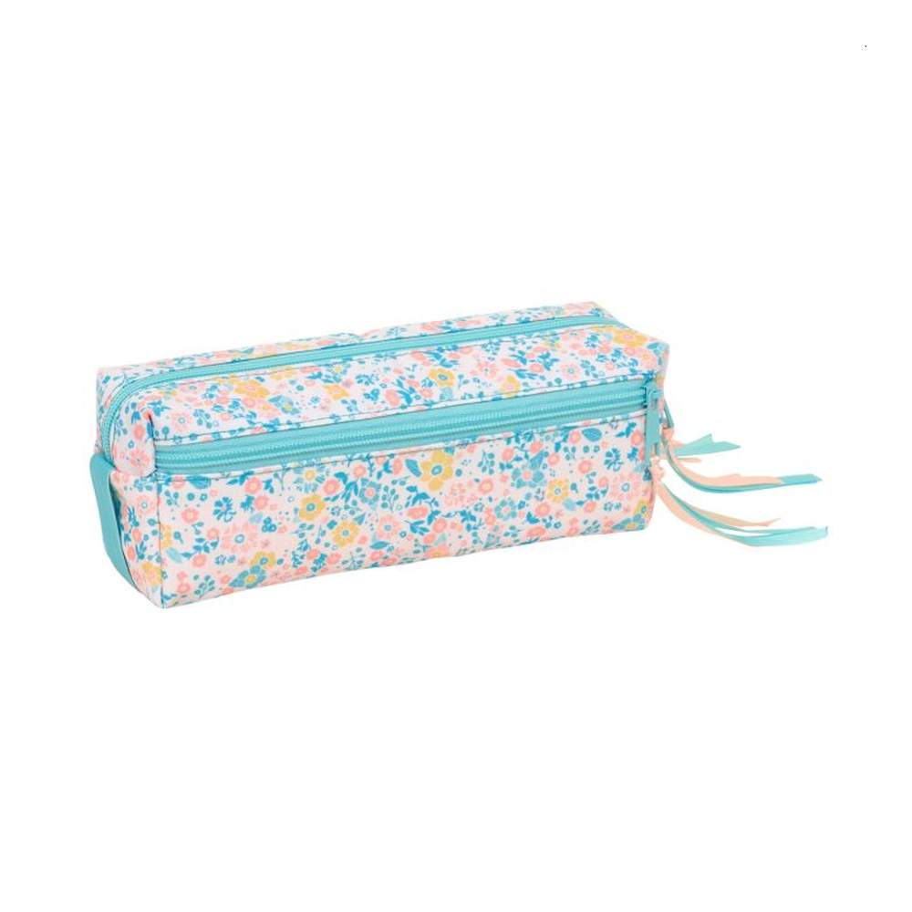 Portatodo Triple Con Goma Floral