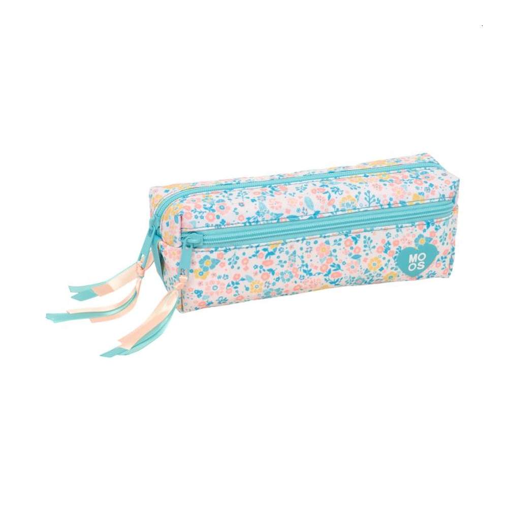 Portatodo Triple Con Goma Floral