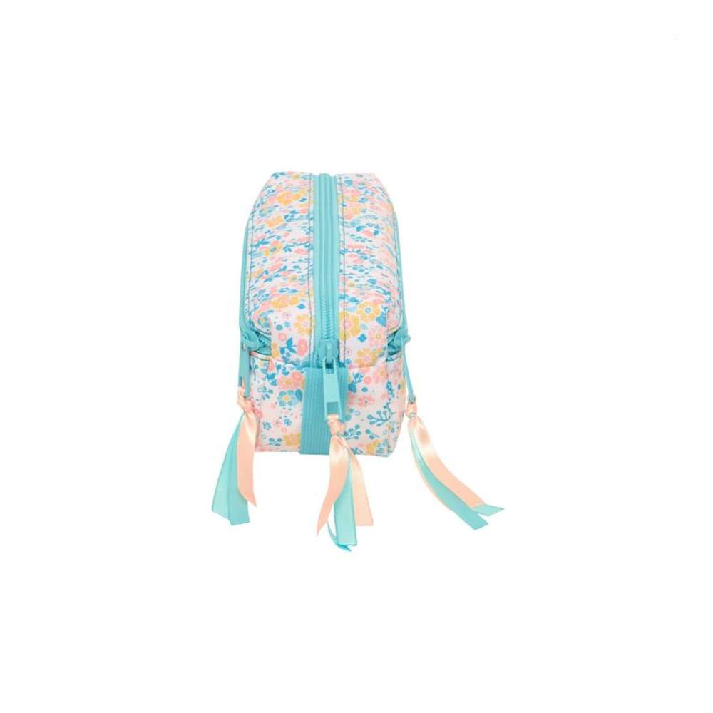 Portatodo Triple Con Goma Floral