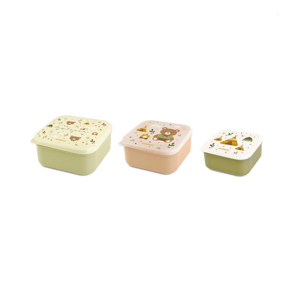 Set 3 Cajas Snackbox Ositos