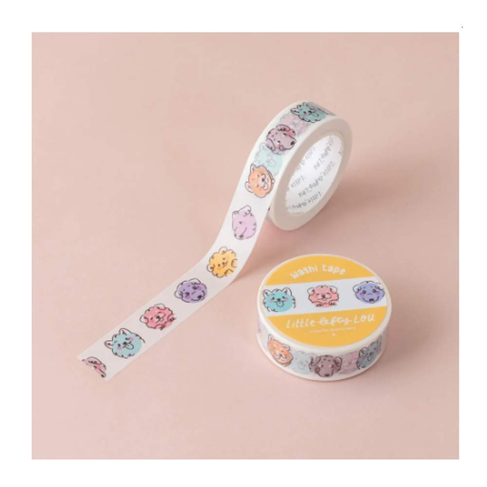 Washi Tape Caras De Perros