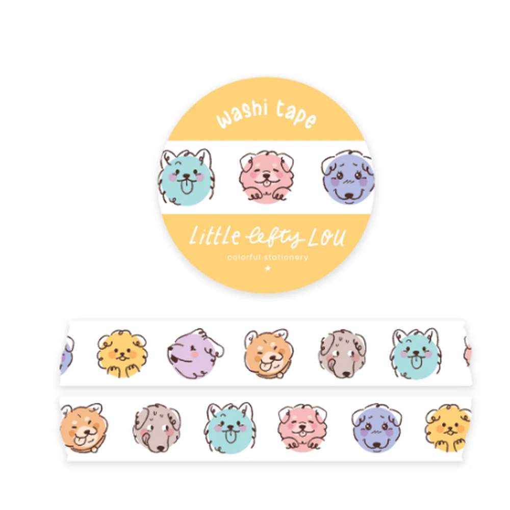 Washi Tape Caras De Perros