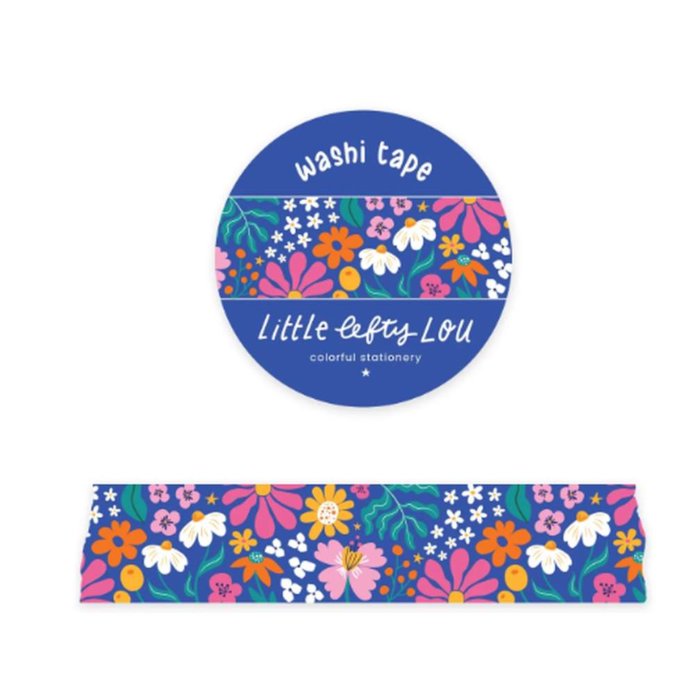 Washi Tape Flores Azules