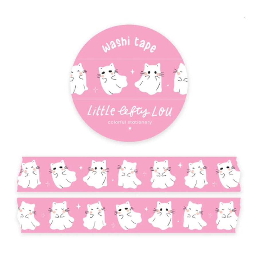 Washi Tape Gatos Fantasma