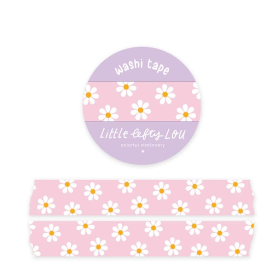 Washi Tape Margaritas Rosas