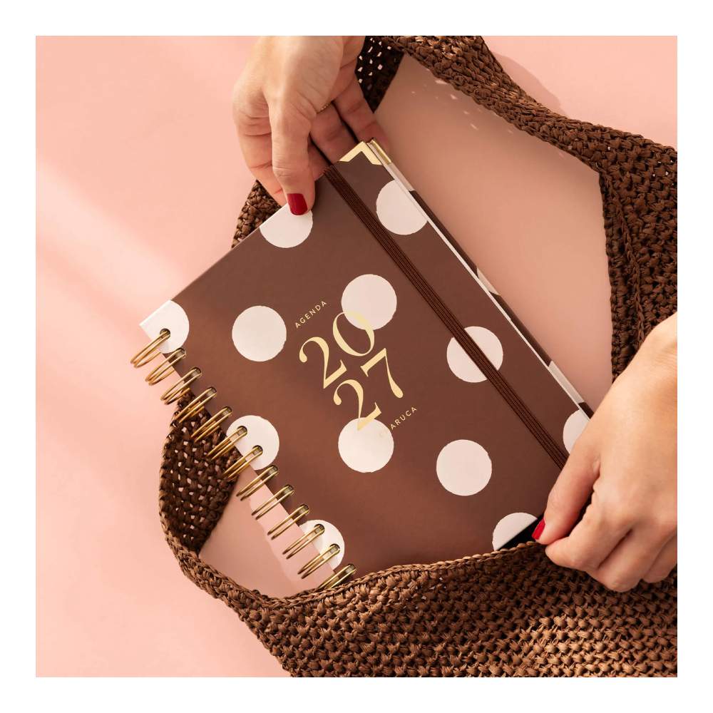 Agenda Semanal 2027. Chocolate Love. Mediana