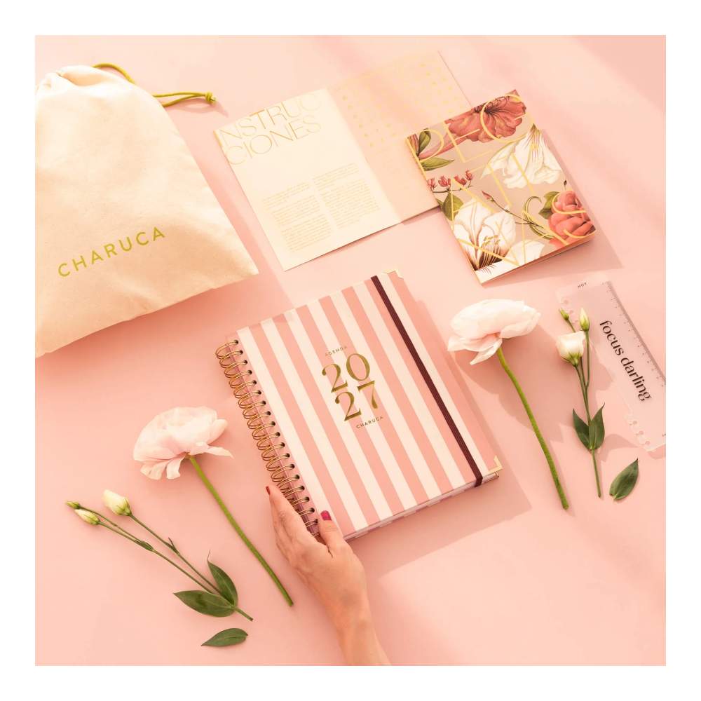 Agenda Semanal 2027. Panamera Pink. Grande