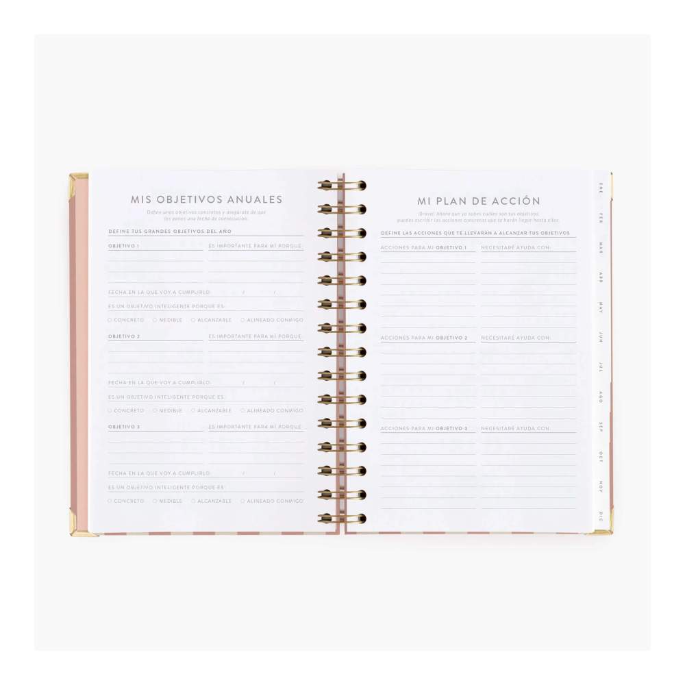Agenda Semanal 2027. Panamera Pink. Mediana