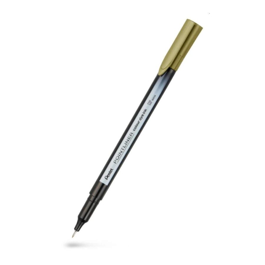 Bolígrafo Pointliner 0.4 Marrón Dorado