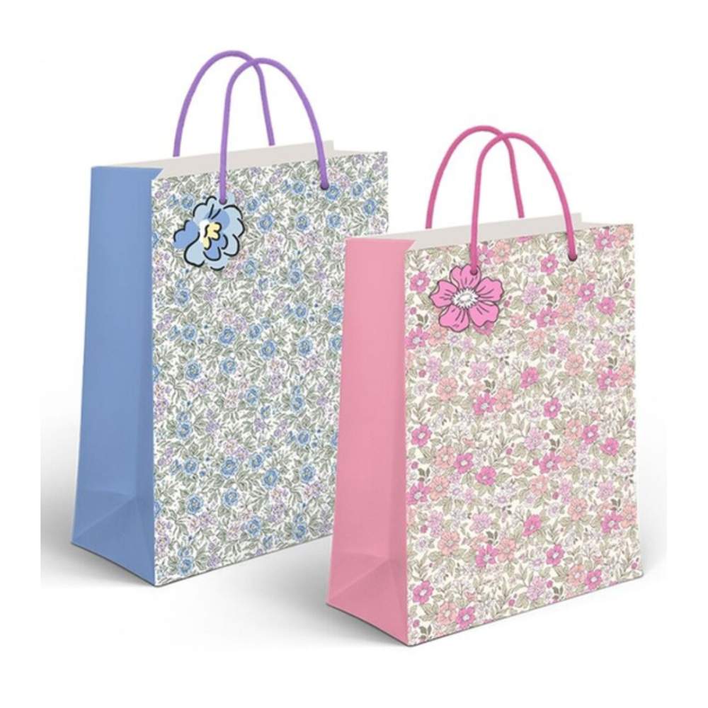 Bolsa De Papel M Flores 2m