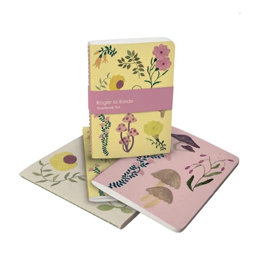 Trío Cuadernos A6 Flora Y Hongos