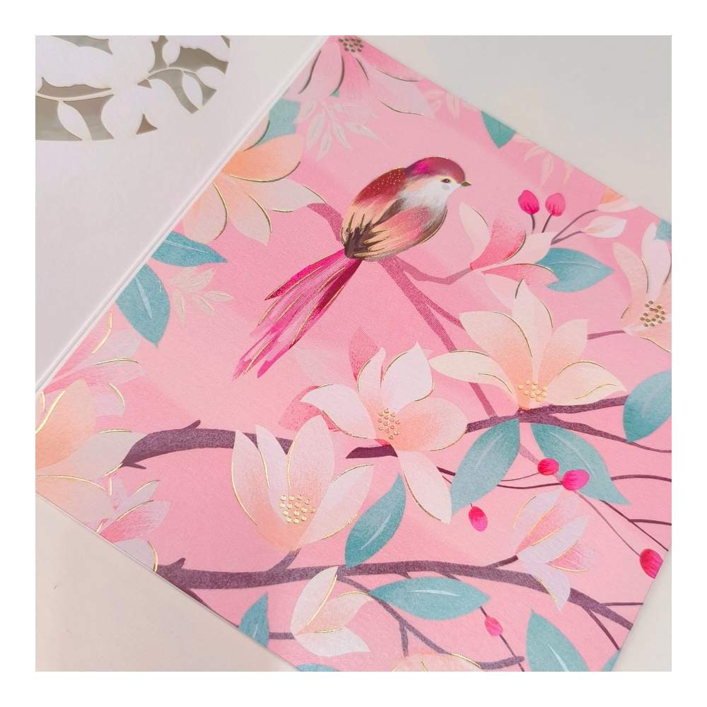 Tarjeta Corazón Mariposas Arabesque