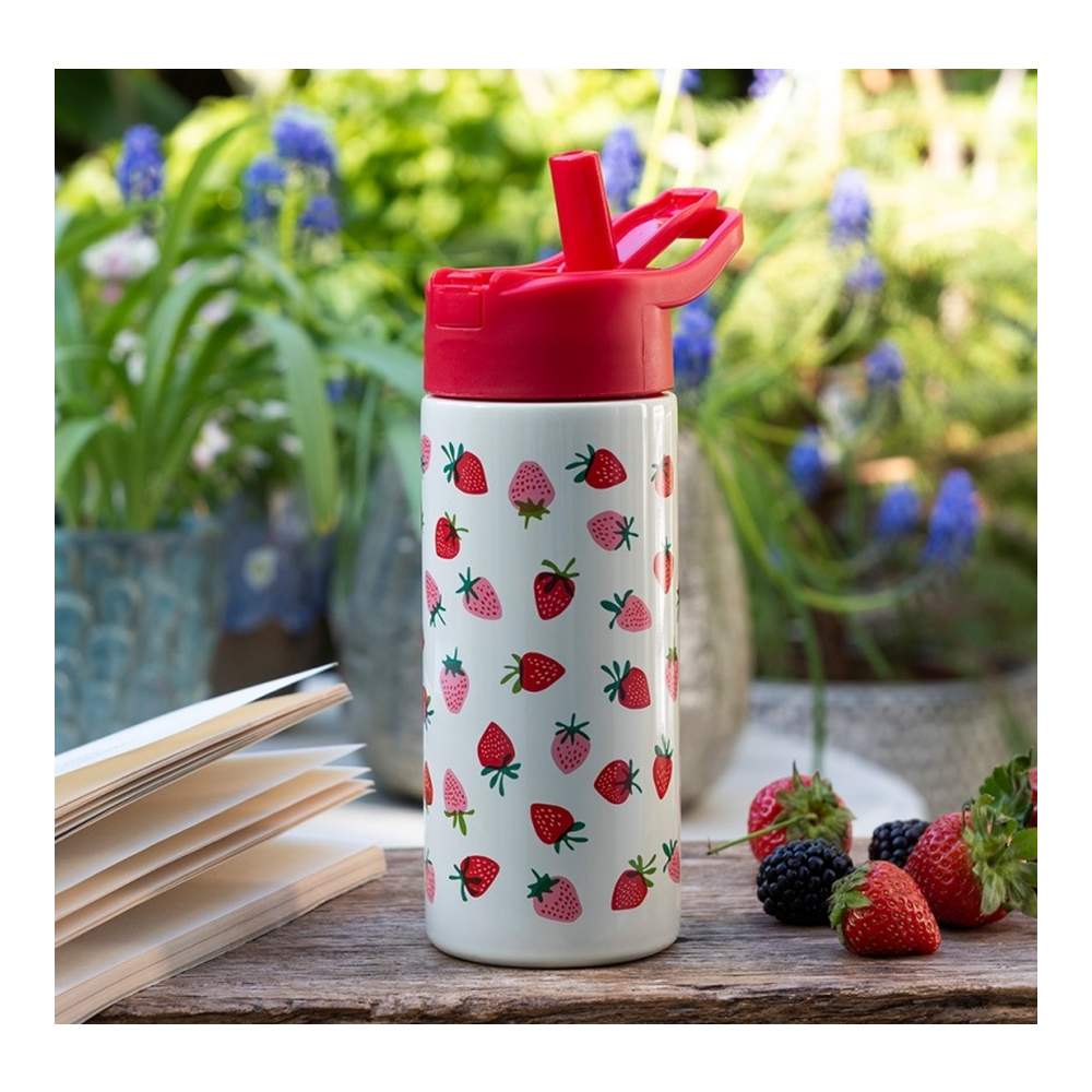 Botella De Acero Inoxidable-Little Strawberry