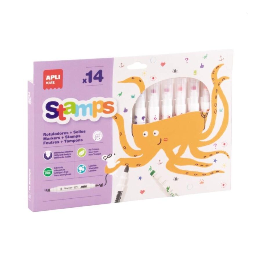 Caja 14 Rotuladores Stamps & Color