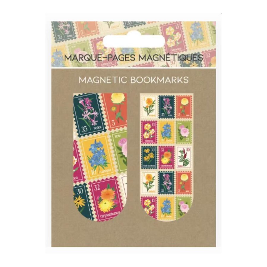 Marcapáginas Magnético Sellos Florales