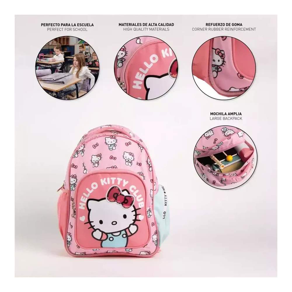 Mochila Escolar Hello Kitty