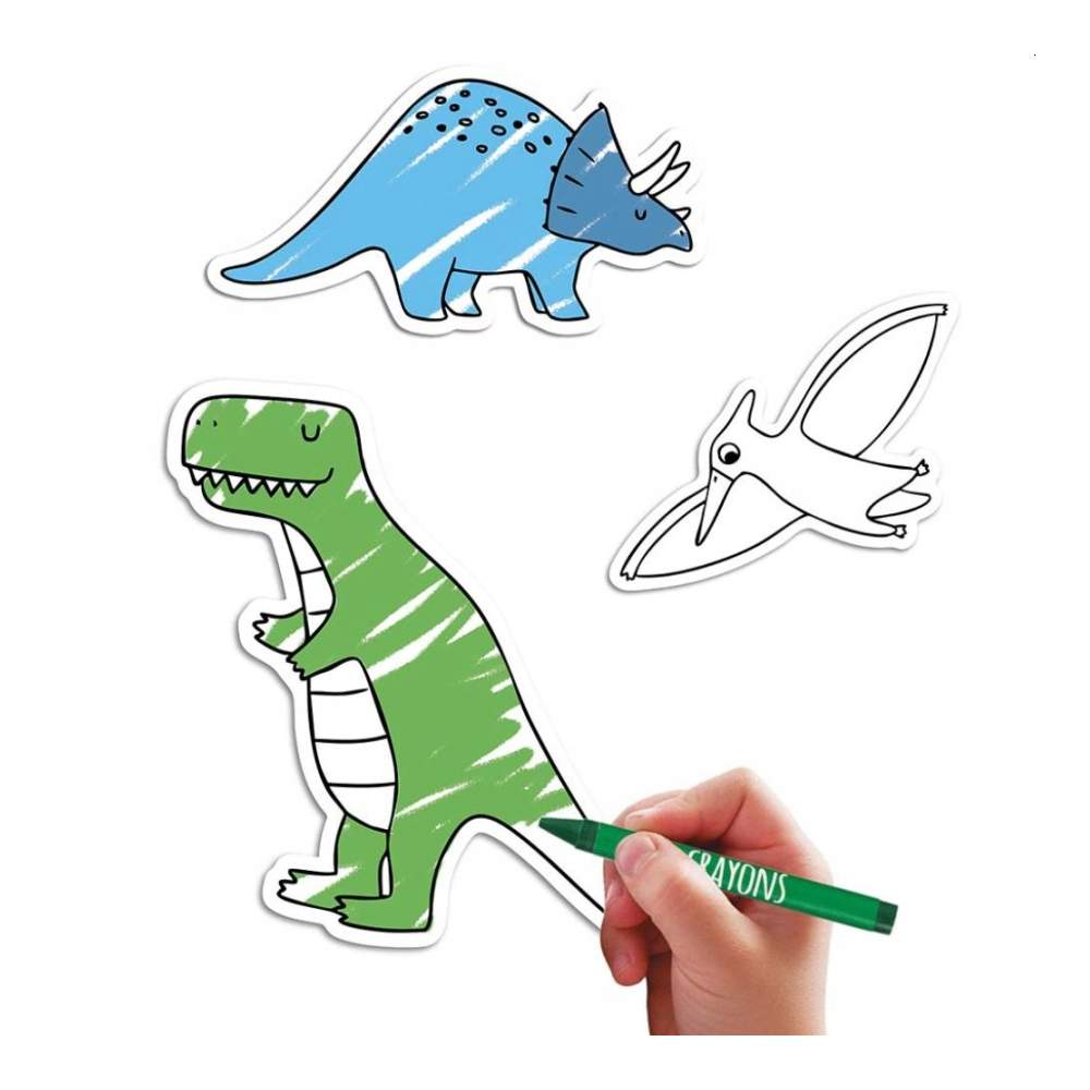 Pegatinas Coloreables Dino