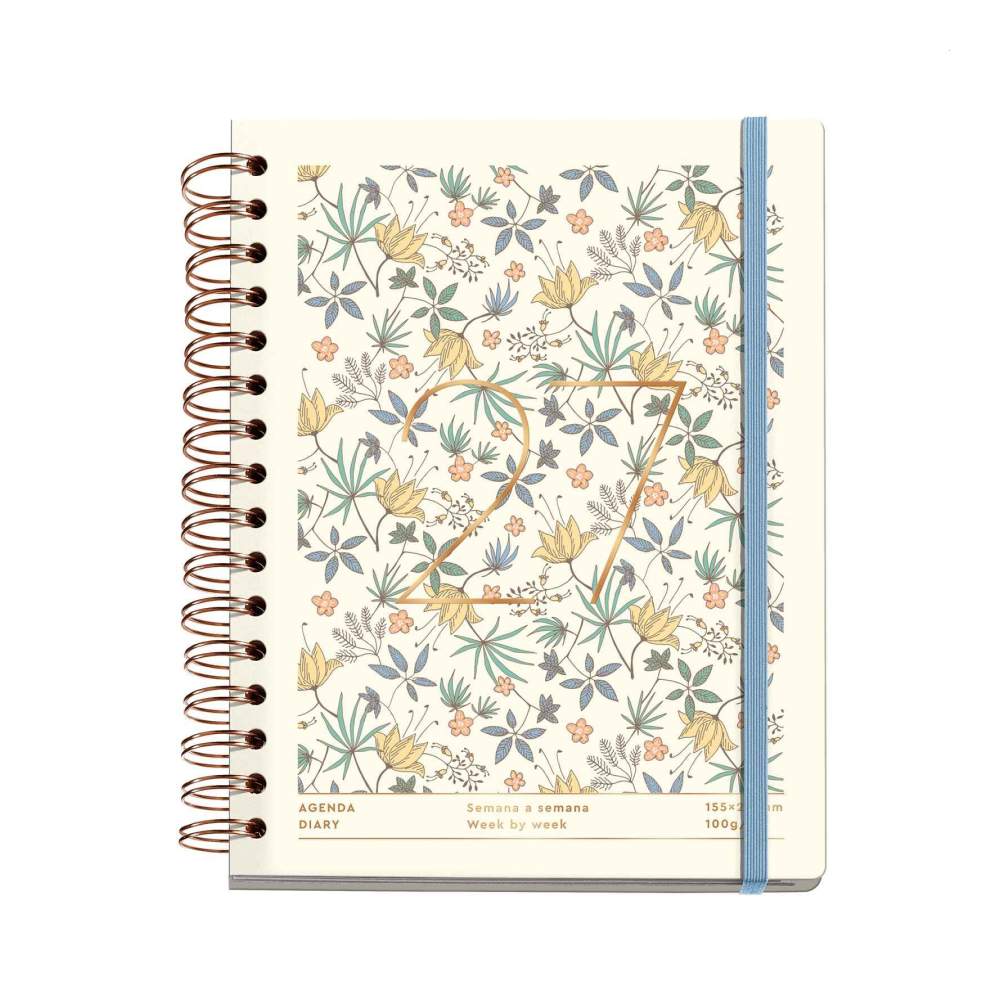 Agenda Anual 2027 Día Vista Cream Liberty