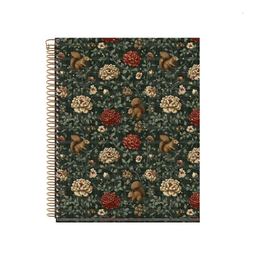 Cuaderno A5 Liso Forest Golden