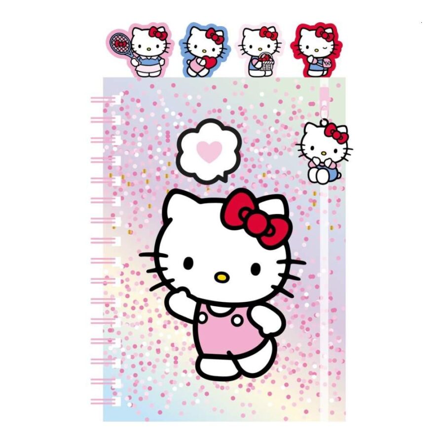 Cuaderno Hello Kitty Anillas