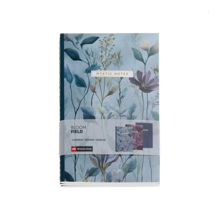 Pack 3 Cuadernos A5 Bloom Field