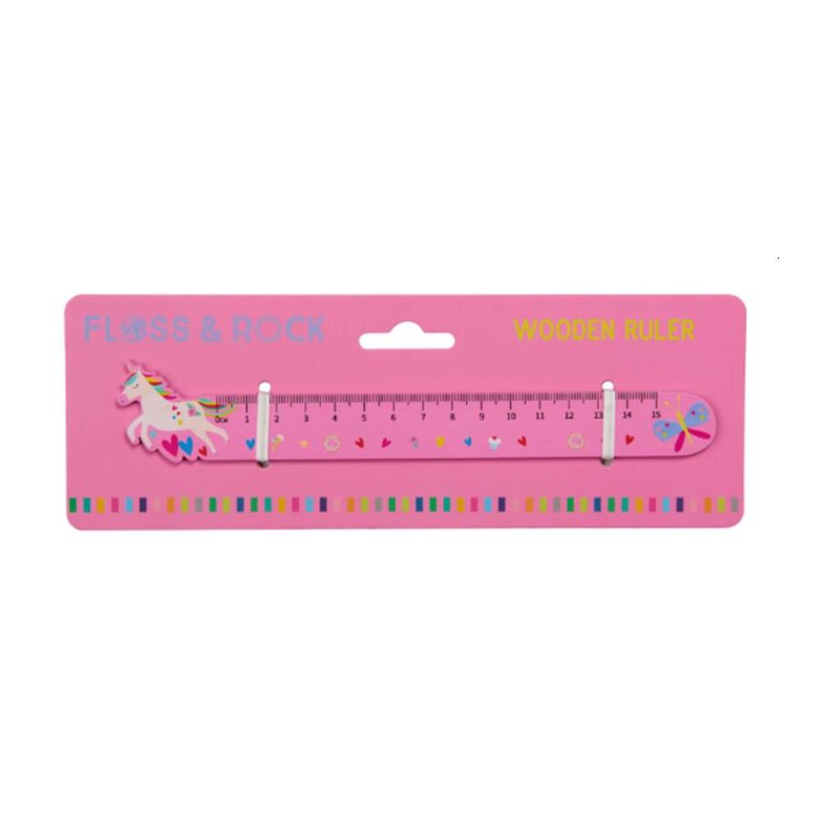 Regla De Madera Rainbow Fairy