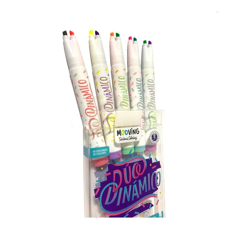 Set 5 Marcadores Doble Punta